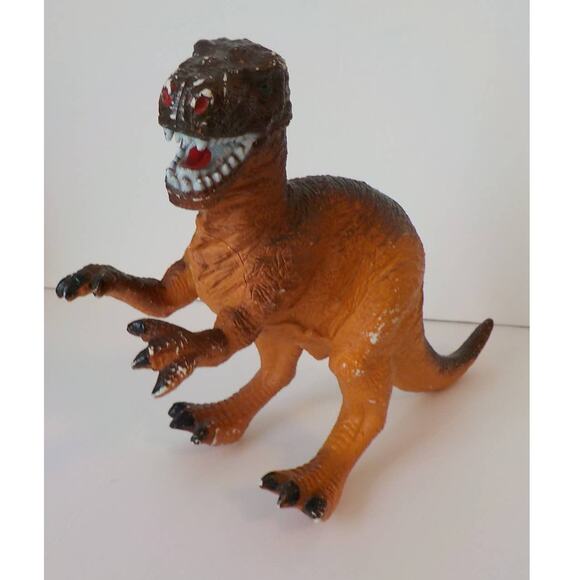 Vintage Lot of 5 Medium Size Toy Dinosaur Bundle Preowned Good Condition 90s - Picture 5 of 8